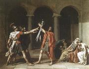 Jacques-Louis  David, oath of the horatii